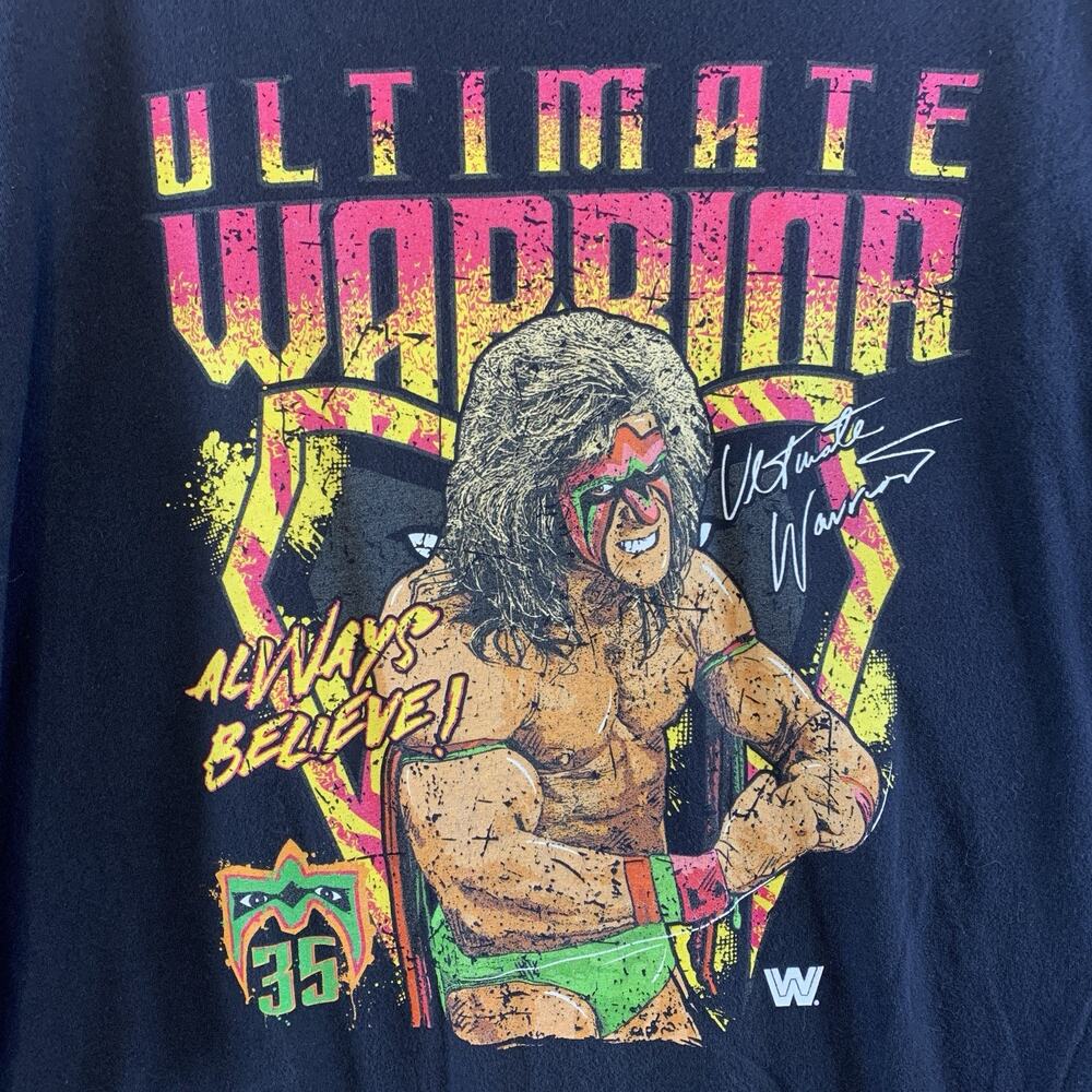 Vintage 2002 The‎ Ultimate Warrior Mens T Shirt Sz XL Black Graphic Wrestling - Picture 2 of 9